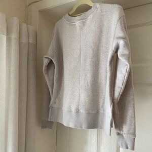 Zella Cozy Beige Crewneck Sweatshirt